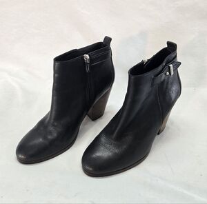Coach Women's Size 8.5 Black Hewes Safari Leather Boots